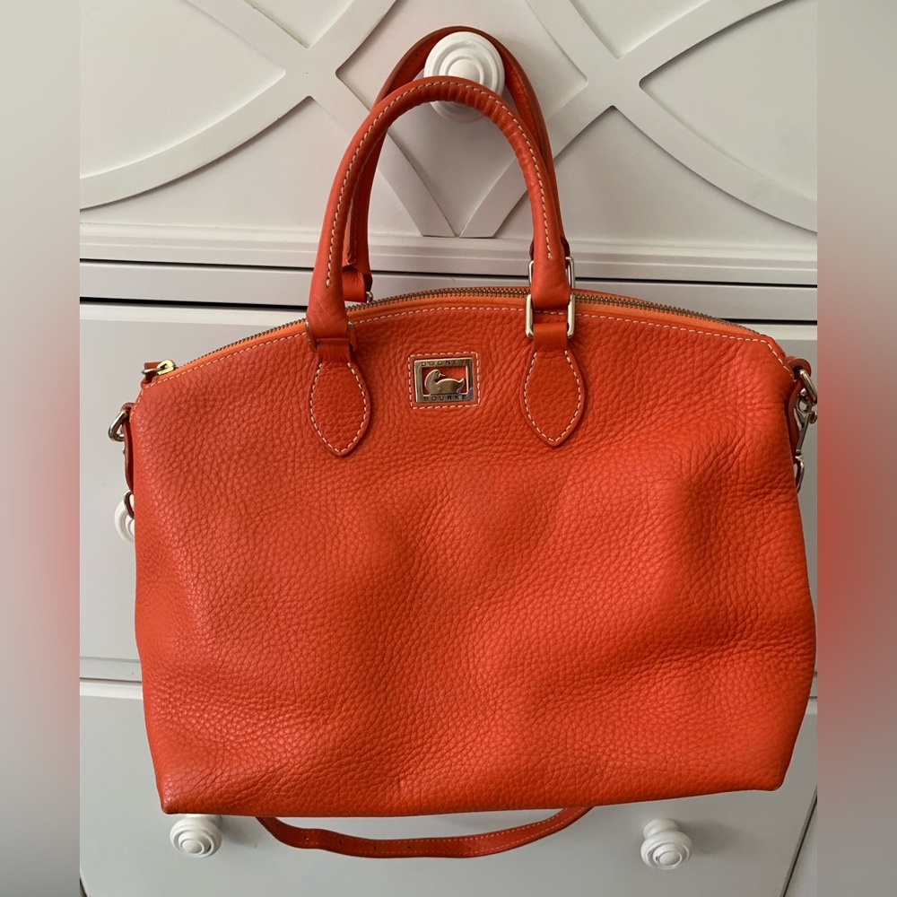 Dooney & Burke Orange Leather Handbag